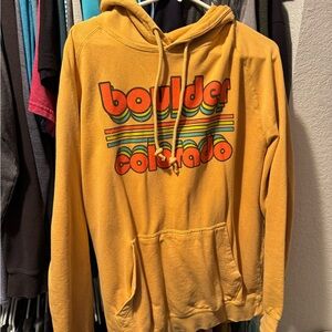 Yellow Graphic Hoodie